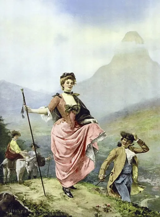 Framed Print : L'Alpinisme, by Hippolyte Lucas