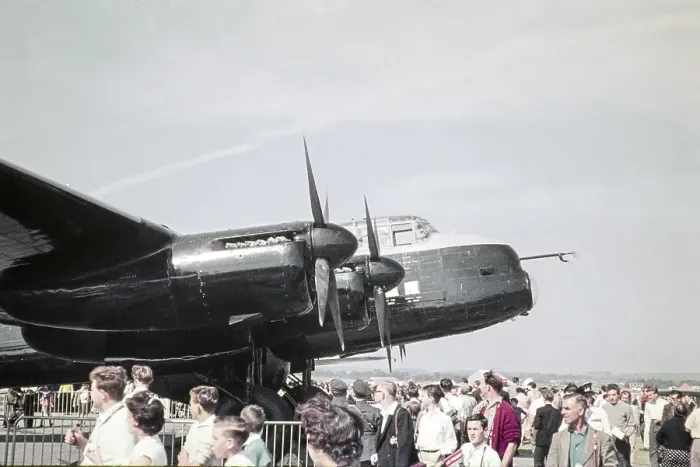 Framed Print : Lancaster weather observation aircraft, Farnborough Airshow, Hampshire, England, UK September 1960 Framed Print : Lancaster weather observation aircraft, Farnborough Airshow, Hampshire, England, UK September 1960
