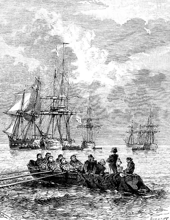 Framed Print : Landing of Napoleon in the Gulf of Juan Framed Print : Landing of Napoleon in the Gulf of Juan