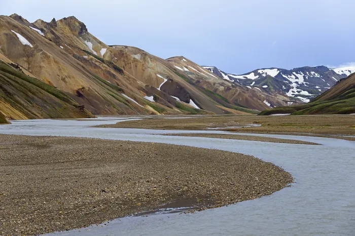 Framed Print : Landmannalaugar, Jokugilskvisl Glacier River Framed Print : Landmannalaugar, Jokugilskvisl Glacier River