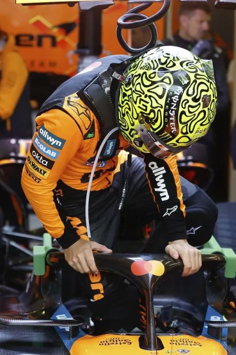 Framed Print : Lando Norris of Great Britain