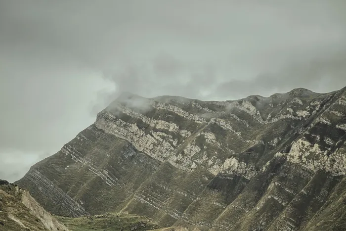Framed Print : Landscape in the Andean highlands