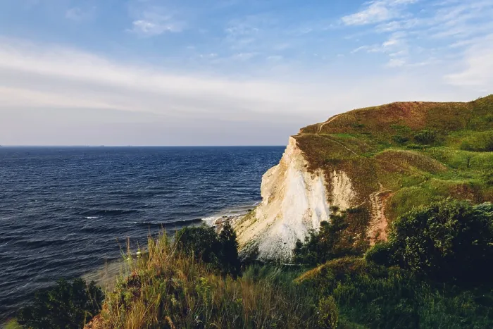 Framed Print : Landscape of a cliff next to the river Framed Print : Landscape of a cliff next to the river