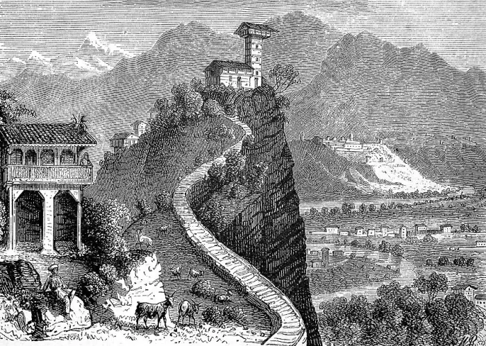 Framed Print : Landscape in Ladakh, today part of India