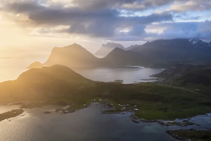 Framed Print : Landscape on the Lofoten Islands