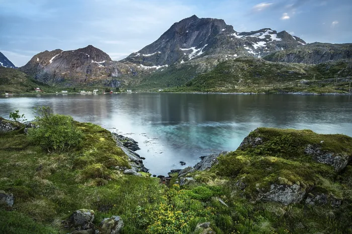 Framed Print : Landscape on the Lofoten Islands