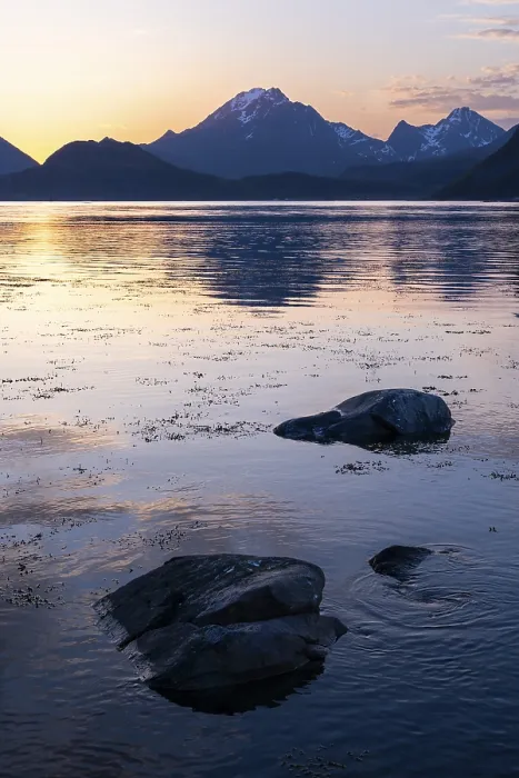 Framed Print : Landscape on the Lofoten Islands