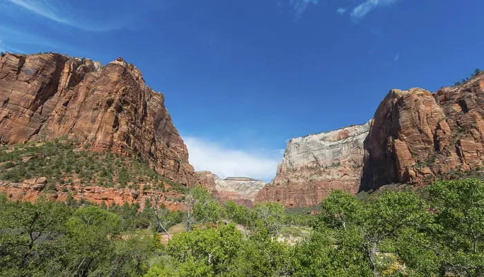 Framed Print : Landscape with mountains, Zion National Park
