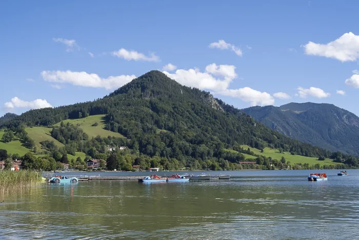 Framed Print : Landscape at Schliersee, Mangfall Mountains