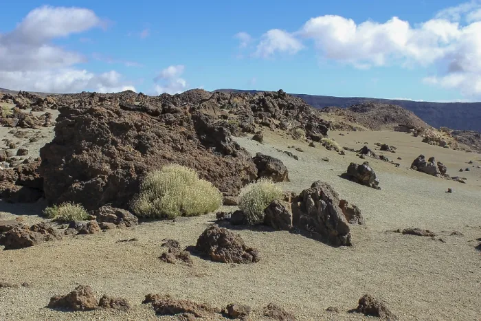 Framed Print : Landscape around the Teide, the highest mountain of spain