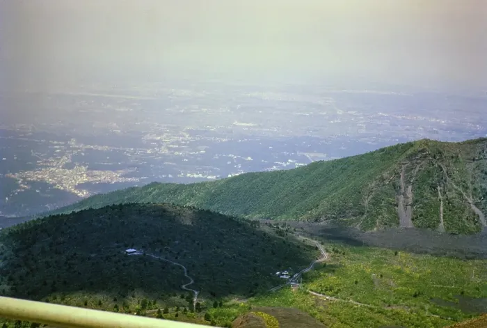 Framed Print : Landscape view of countryside from cone of Mount Vesuvius volcano, Naples, Campania, Italy, Europe 1967, Europe Framed Print : Landscape view of countryside from cone of Mount Vesuvius volcano, Naples, Campania, Italy, Europe 1967, Europe