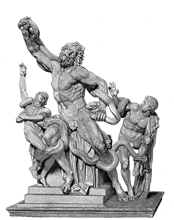 Framed Print : Laocoon, Lakoon, marble group in the Vatican Museum