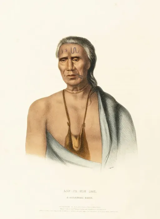 Framed Print : Lap-Pa-Win-Soe. A Delaware Chief (1837)