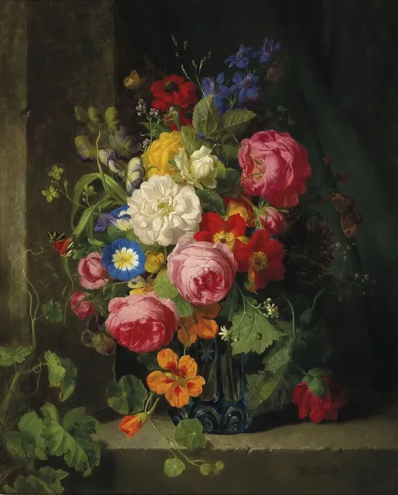 Framed Print : A large bouquet of flowers with roses Framed Print : A large bouquet of flowers with roses