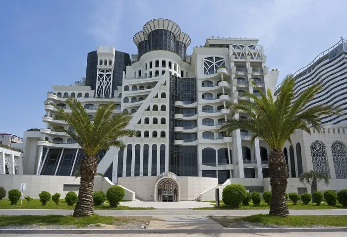 Framed Print : A large building with modern architecture Framed Print : A large building with modern architecture