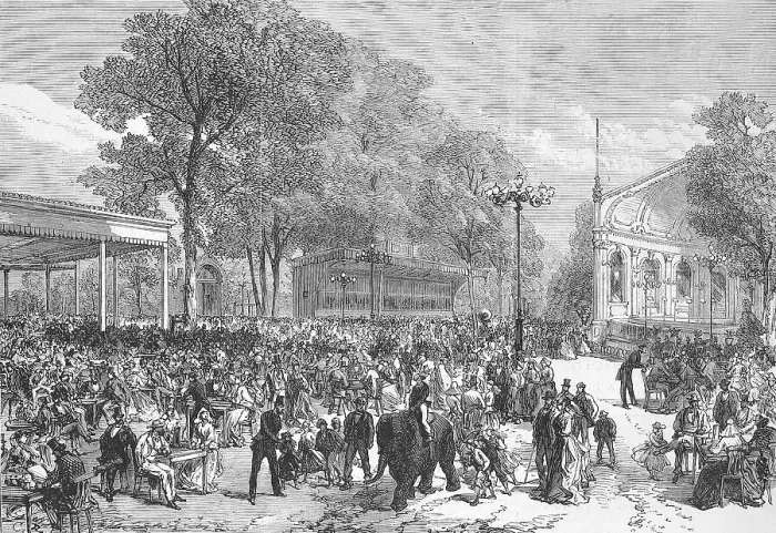Framed Print : Large folk festival in the city and zoo