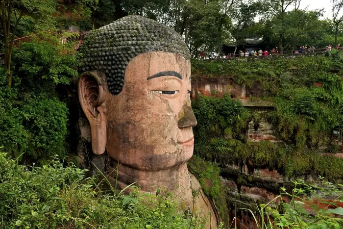 Framed Print : Largest stone Buddha statue in the world