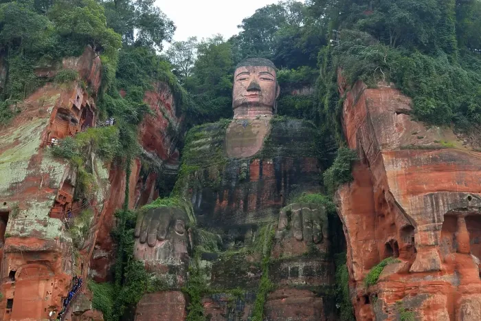 Framed Print : Largest stone Buddha statue in the world