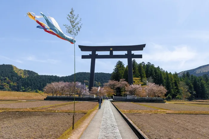 Framed Print : Largest Torii in the world, destination of the Kumano KodO Pilgrimage Framed Print : Largest Torii in the world, destination of the Kumano KodO Pilgrimage