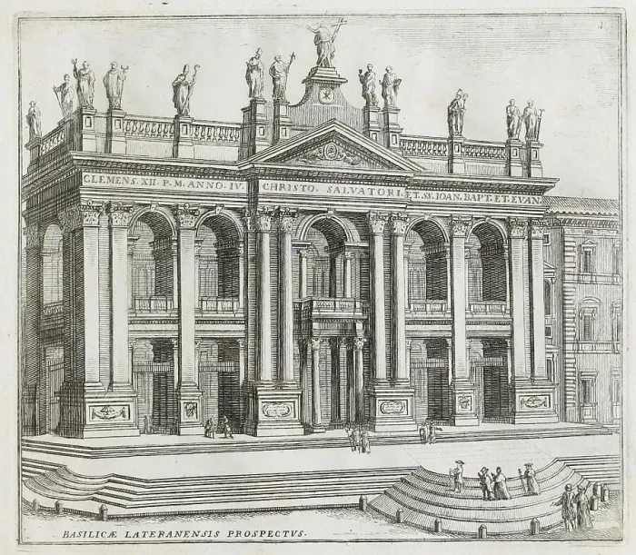 Framed Print : Lateran Basilica, Italian Basilica San Giovanni in Laterano
