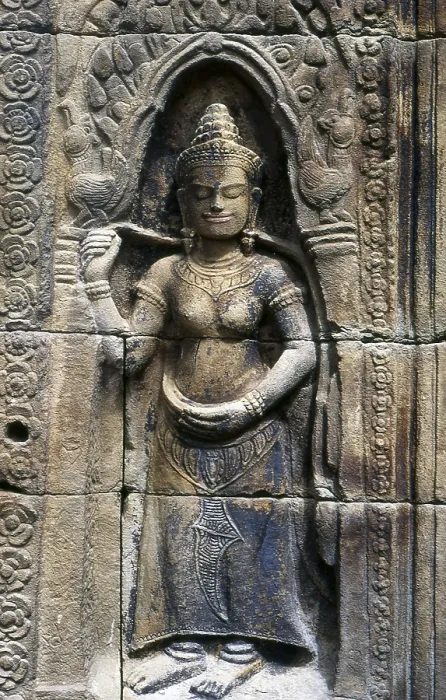 Framed Print : The laterite temple of Ta Prohm was built by King Jayavarman VII on top of an earlier 6th century Khmer shrine