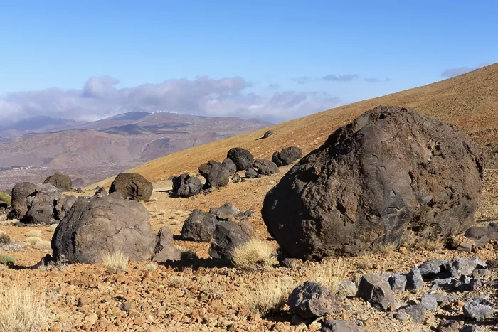 Framed Print : Lava balls Huevos del Teide, Teide national park
