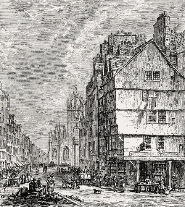 Framed Print : The Lawnmarket, Edinburgh, Scotland, 17th century