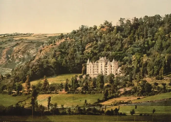 Framed Print : Le Cantal, Chateau Anteroche, near Murat Framed Print : Le Cantal, Chateau Anteroche, near Murat