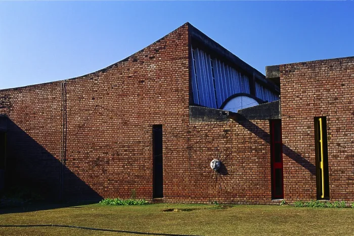 Framed Print : Le Corbusier's architecture of college of architecture