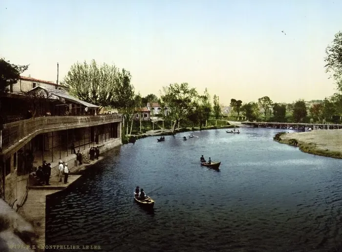 Framed Print : Le Les, Lez, Montpellier, c. 1890