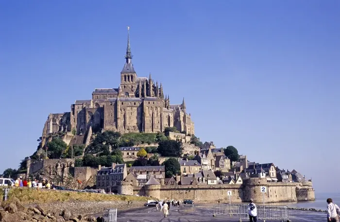 Framed Print : Le Mont Saint Michel, Normandy, France, Europe