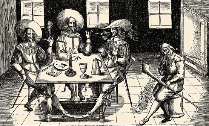 Framed Print : A leaflet against smoking, historical illustration