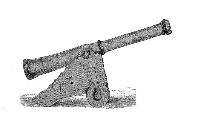 Framed Print : Leather cannon of the Swedish artillery Framed Print : Leather cannon of the Swedish artillery
