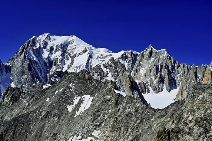 Framed Print : From the left, the mountains, Mont Blanc