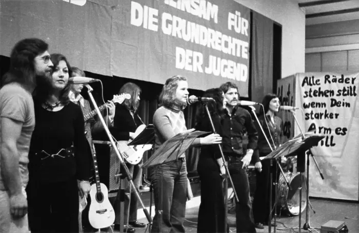 Framed Print : The left-oriented Socialist German Workers Youth (SDAJ) Framed Print : The left-oriented Socialist German Workers Youth (SDAJ)