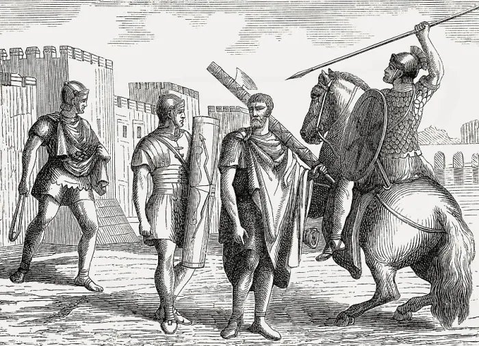 Framed Print : Legionaries, ancient Roman infantry Framed Print : Legionaries, ancient Roman infantry