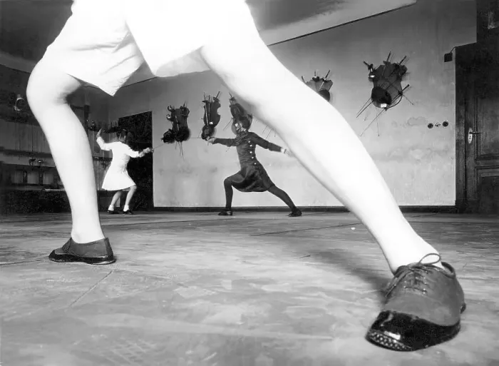 Framed Print : Legs of a fencer, sports, fencing