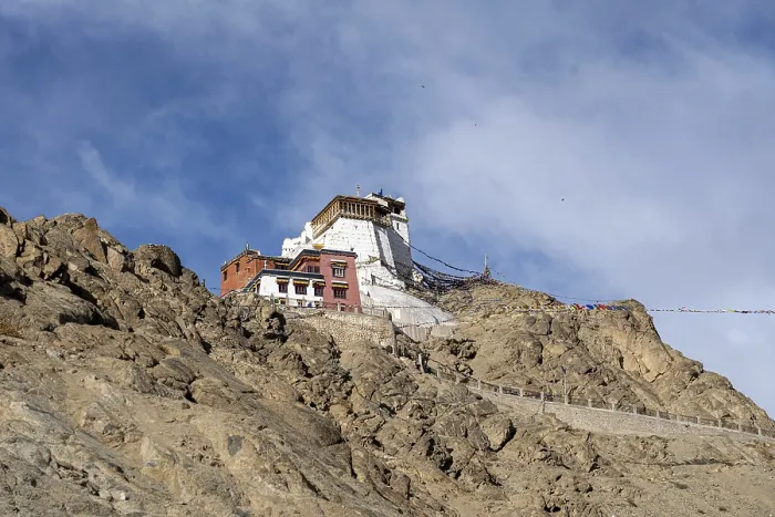 Framed Print : Leh, India, April 04, 2023: Namgyal Tsemo Monastery