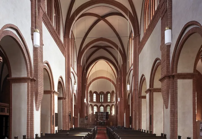 Framed Print : Lehnin, monastery church, interior view to the east