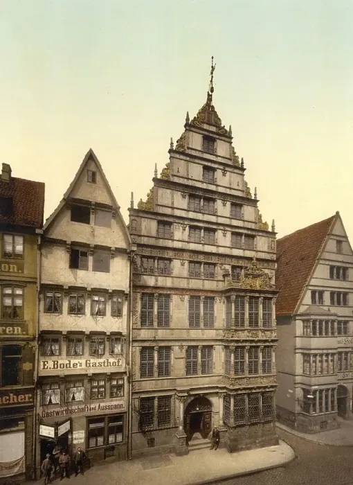 Framed Print : The Leibnitzhaus in Hanover, Lower Saxony Framed Print : The Leibnitzhaus in Hanover, Lower Saxony