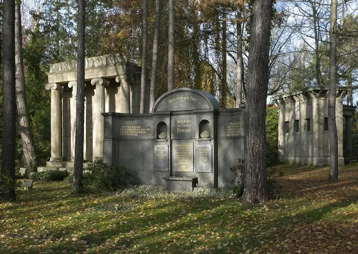 Framed Print : Leipzig, South Cemetery, left Tomb of Hase