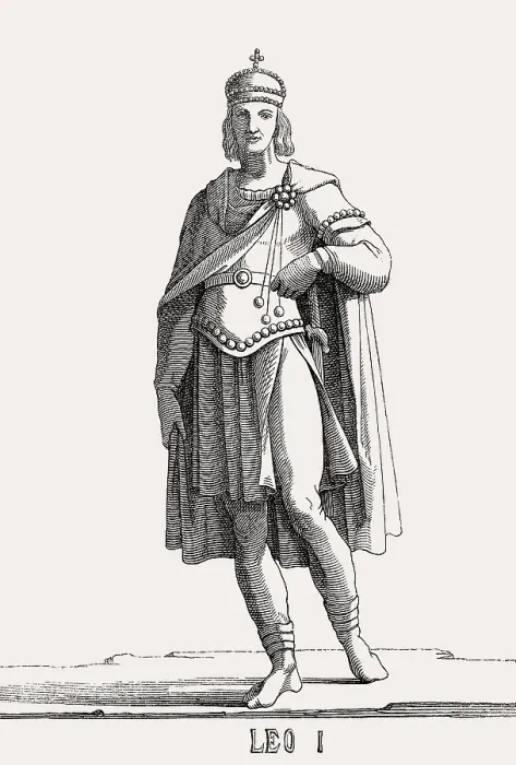 Framed Print : Leo I, 401-474, Eastern Roman Emperor from 457 to 474