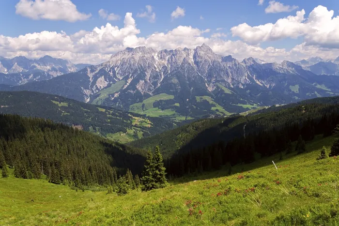 Framed Print : Leogang Mountains Leoganger Steinberge with highest peak Birnhorn