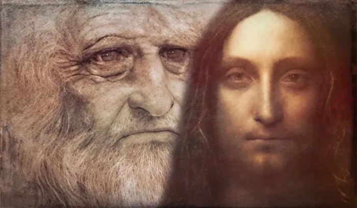 Framed Print : Leonardo da Vinci, 1452 - 1519, Italian painter, sculptor, architect and engineer, the painting Salvator Mundi, Savior of the World, digitally edited Framed Print : Leonardo da Vinci, 1452 - 1519, Italian painter, sculptor, architect and engineer, the painting Salvator Mundi, Savior of the World, digitally edited