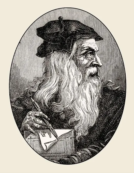 Framed Print : Leonardo da Vinci, 1452, 1519, Italian painter