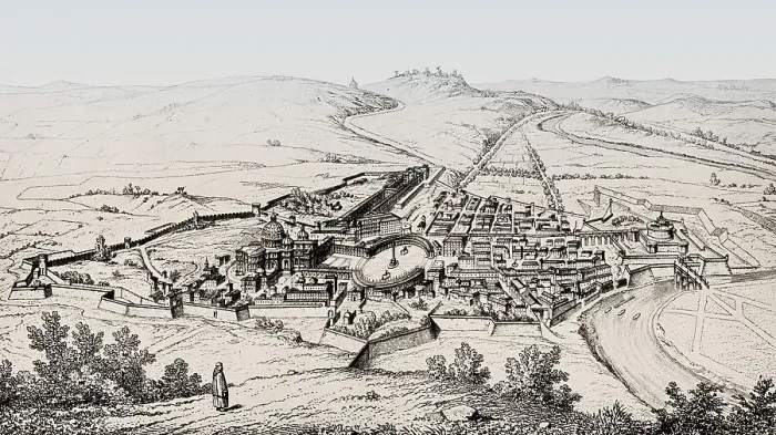 Framed Print : The Leonine City, Papal Rome, Italy, Europe