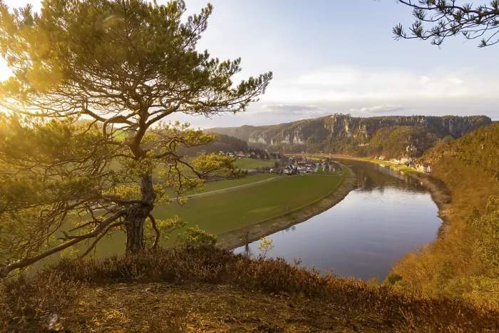 Framed Print : The Leopoldsnase viewpoint is a vantage point near Rathen