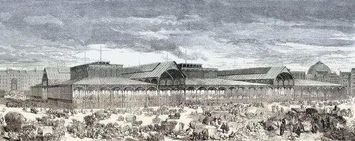 Framed Print : Les Halles, Paris's central fresh food market