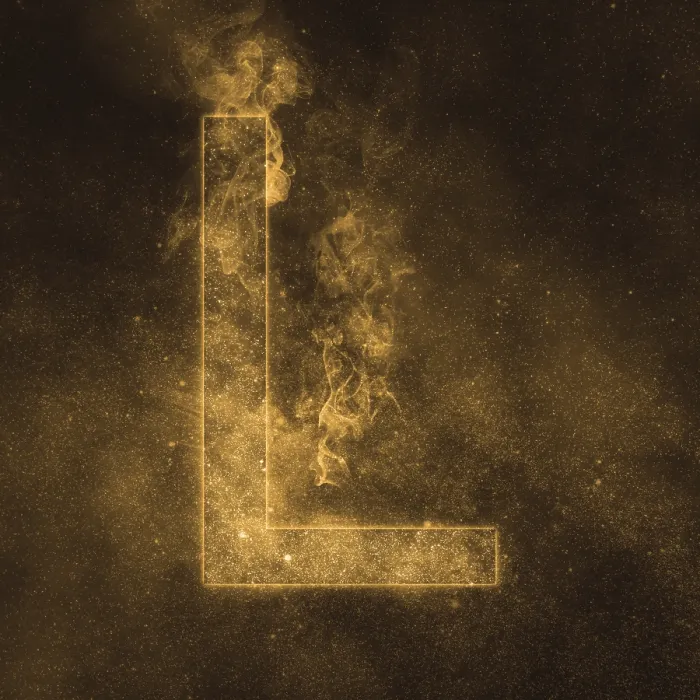 Framed Print : Letter L alphabet symbol. Space Letter Framed Print : Letter L alphabet symbol. Space Letter