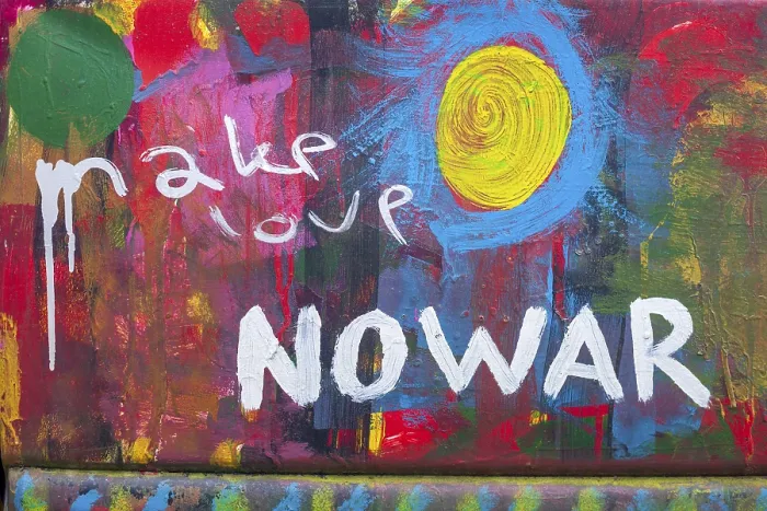 Framed Print : Lettering make Love No War, no war Framed Print : Lettering make Love No War, no war